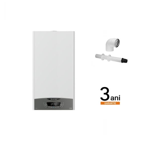 10 Pachet Montaj Centrala Ariston Clas One Wi-Fi 35 incalzire si ACM, Kit de evacuare inclus + Montaj + PIF (valabil pentru Dej+40Km)