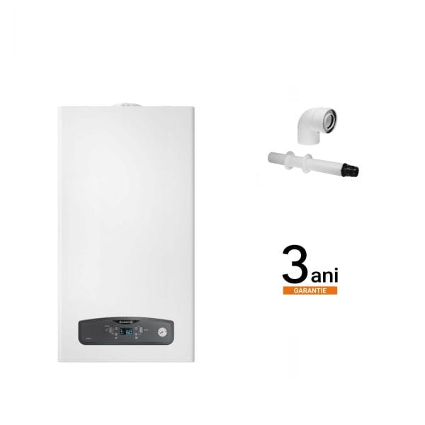 10 Pachet Montaj Centrala Ariston Cares S 24 21 kW incalzire si ACM, Kit de evacuare inclus + Montaj + PIF (valabil pentru Dej+40Km)