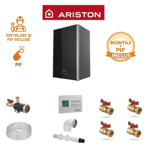 Gemini_Generated_Image_nkg58cnkg58cnkg5 Pachet Montaj Centrala Ariston Alteas One+ Net 24 kW incalzire si ACM, Kit de evacuare inclus + Montaj + PIF (valabil pentru Dej+40Km)