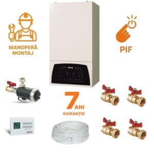 Pachet Montaj Centrala Motan Condens Plus 100 25kW si PIF