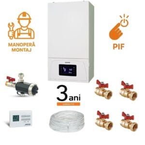 Pachet Montaj Centrala Motan Condens 100 25kW si PIF