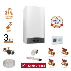 jpeg Pachet Montaj Centrala Ariston Clas One Wi-Fi 30 incalzire si ACM, Kit de evacuare inclus + Montaj + PIF (valabil pentru Dej+40Km)
