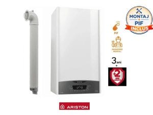 Ariston-GR-ultim Pachet Montaj Centrala Ariston Clas One Wi-Fi 24, incalzire si ACM, Kit de evacuare inclus + Montaj + PIF + Garantie 5 ani(valabil pentru Dej+40Km)