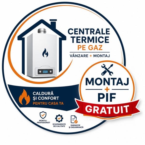 Pachet Montaj Centrala Ariston Clas One Wi-Fi 24, incalzire si ACM, Kit de evacuare inclus + Montaj + PIF + Garantie 5 ani(valabil pentru Dej+40Km)