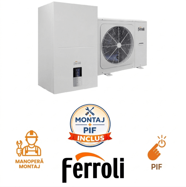Pachet Instalare Pompa de Caldură Aer-Apa FERROLI OMNIA S 3.2 H T 230V