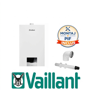 Pachet Montaj Centrala Vaillant ecoTEC plus VUW 26CS/1-5 (WF) incalzire si ACM, Kit de evacuare inclus + Montaj + PIF (valabil pentru Dej+40Km)