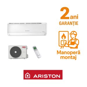 aparat Pachet Montaj Aer Conditionat Ariston ALYS R32 35, 12000 BTU, Inverter, Clasa A++, R32 + Accesorii + Montaj profesional (valabil pentru Dej+40Km)