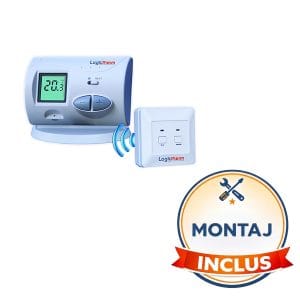 Termostat wireless Logictherm C3RF + Montaj (valabil pentru Dej+40Km)
