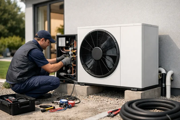 Montaj pompă de căldură aer-apă: ce contează