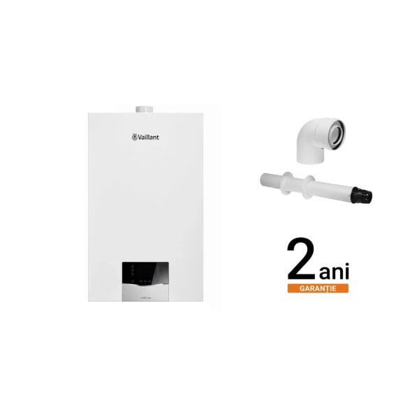 vailant 2 Pachet Montaj Centrala Vaillant ecoTEC plus VUW 26CS/1-5 (WF) incalzire si ACM, Kit de evacuare inclus + Montaj + PIF (valabil pentru Dej+40Km)