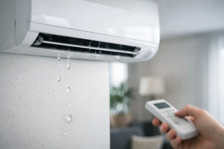 Climatizarea picură în interior? Cauze și soluții
